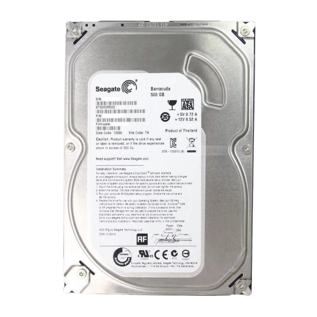 SEAGATE 500GB DESKTOP HARD DRIVE (Used)