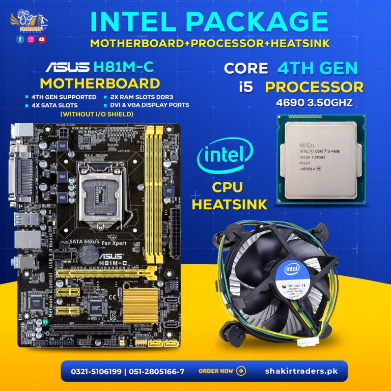 Asus H81M-C with Core i5 Package