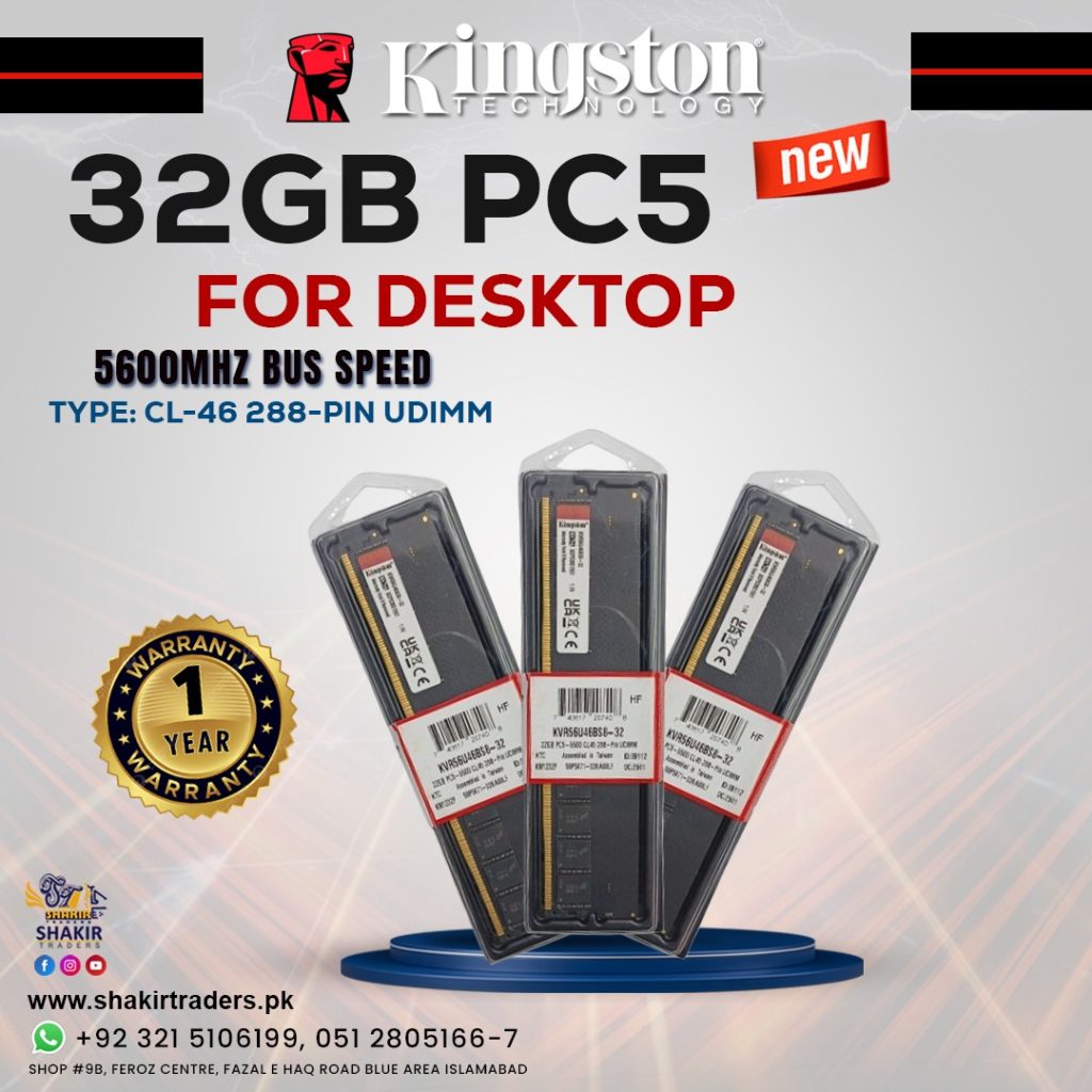 32GB Kingston PC5 Desktop (New)