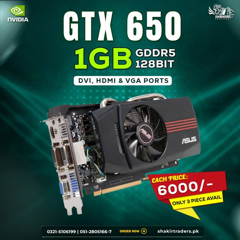 ASUS GTX 650 1GB (Used)