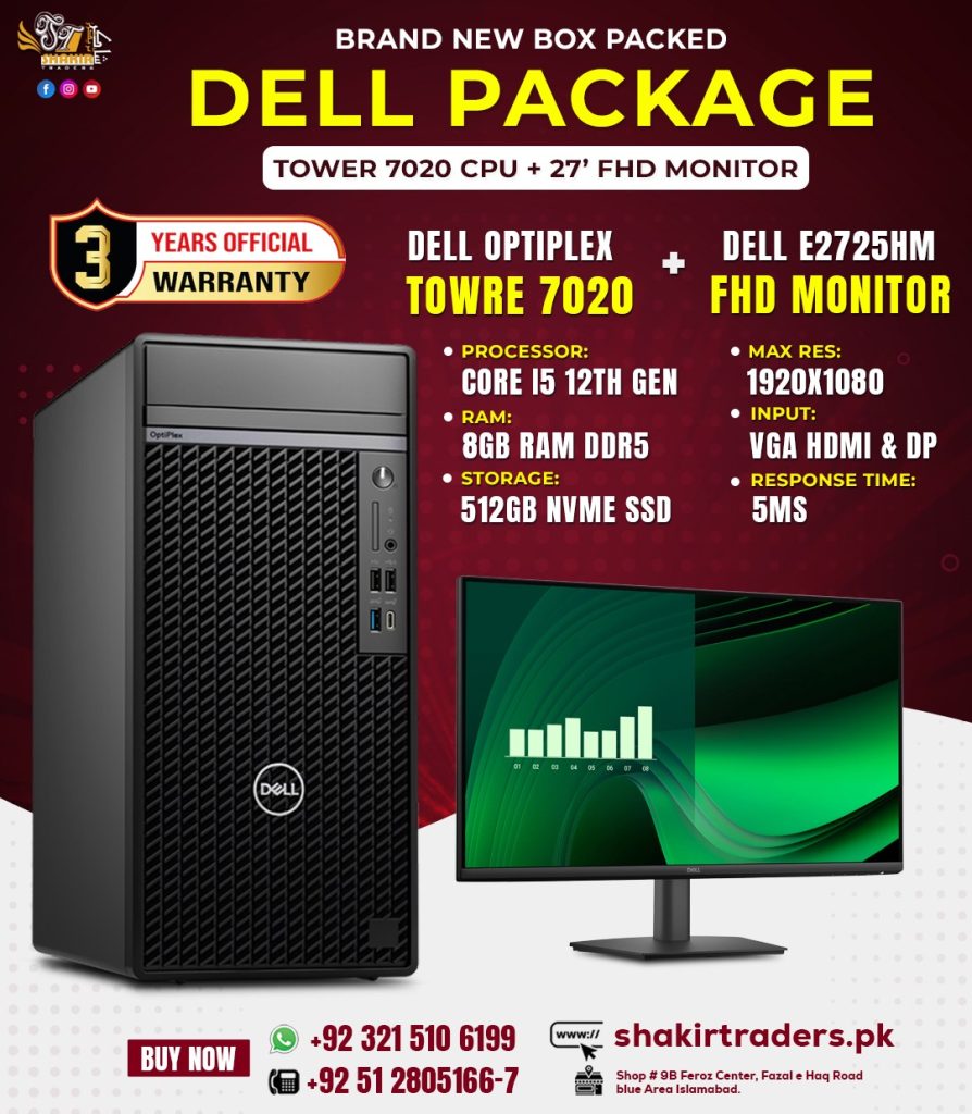 Dell Optiplex 7020 with E2725HM LED Package