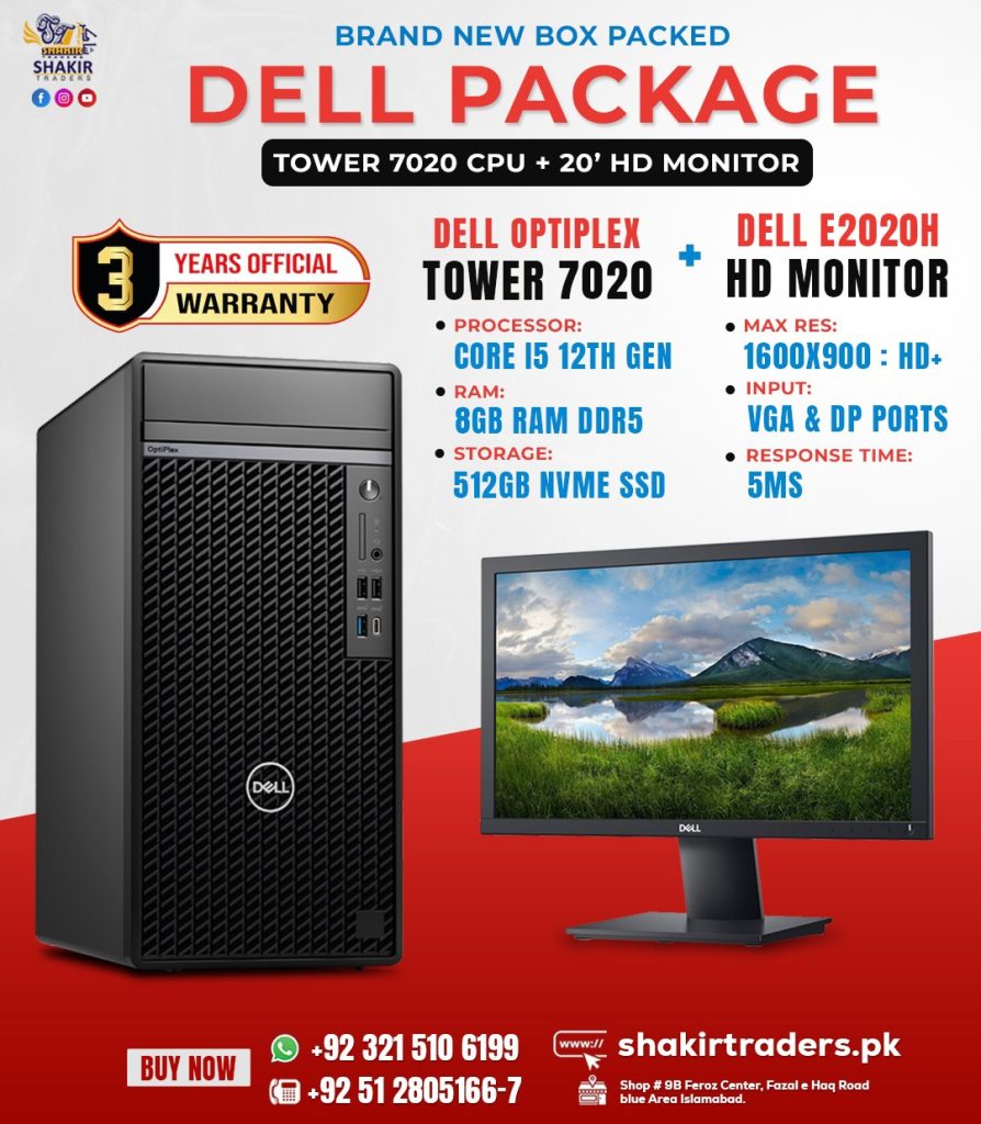 Dell Optiplex 7020 with E2020H LED Package