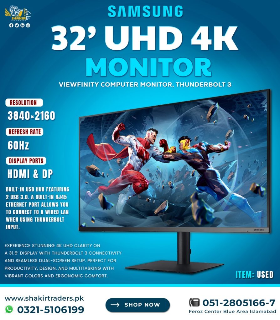 Samsung 32" 4K UHD Monitor (Used)