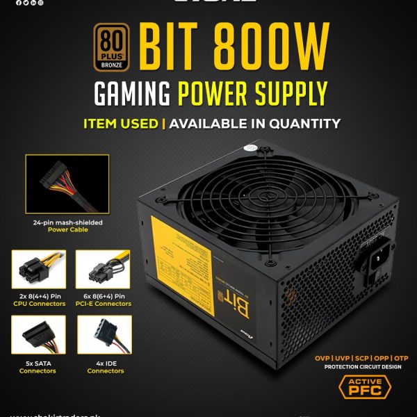 Aone BIT 800W Gaming Power Supply