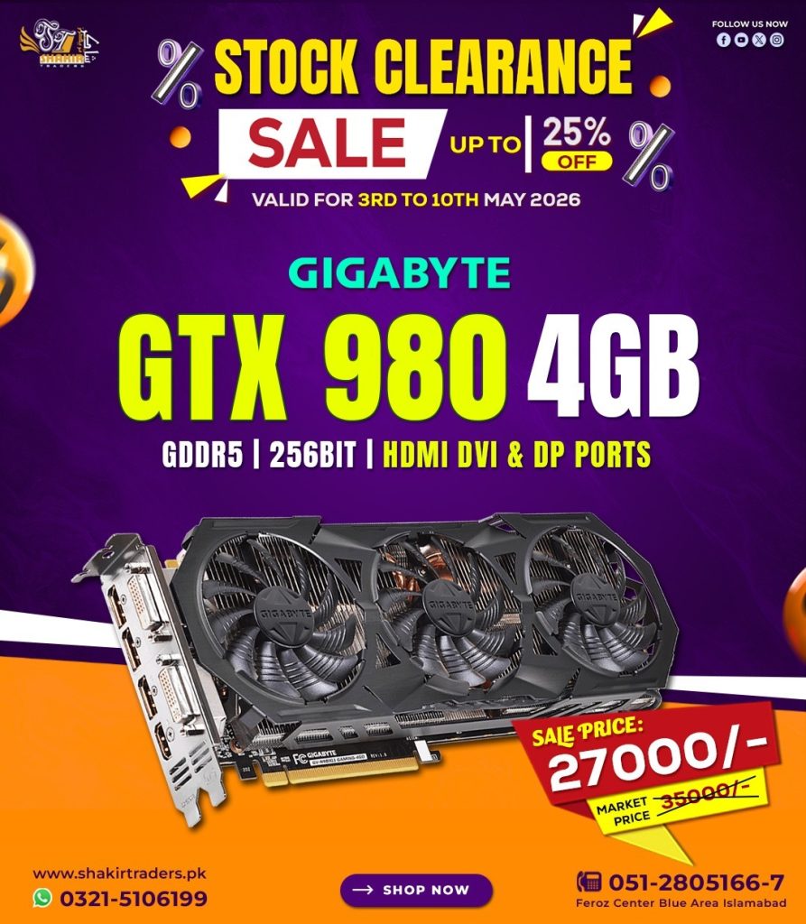 Gigabyte GTX 980 4GB (Used)