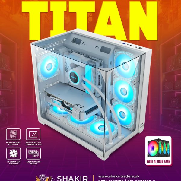 Frozer Titan White ATX Gaming Case