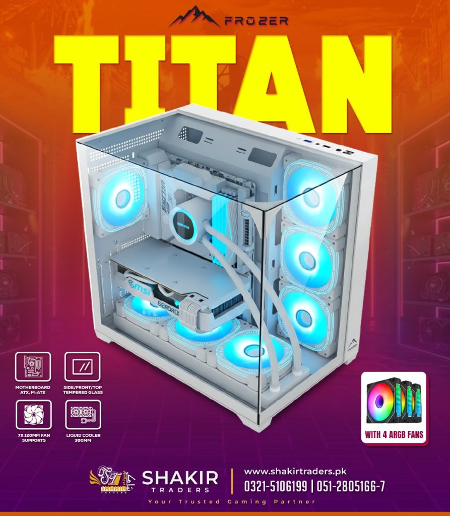 Frozer Titan White ATX Gaming Case