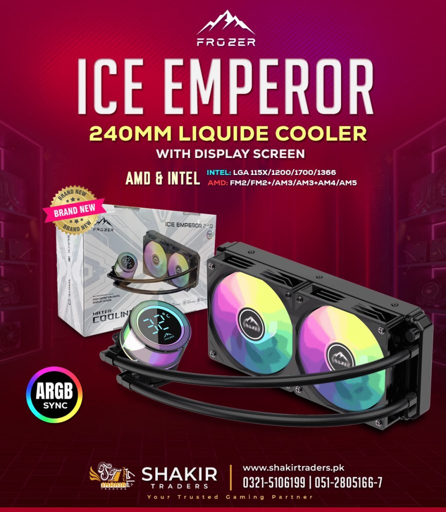 Frozer Ice Emperor Black ARGB 240MM Liquid Cooler
