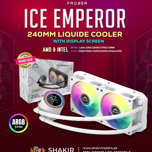 Frozer Ice Emperor White ARGB 240MM Liquid Cooler