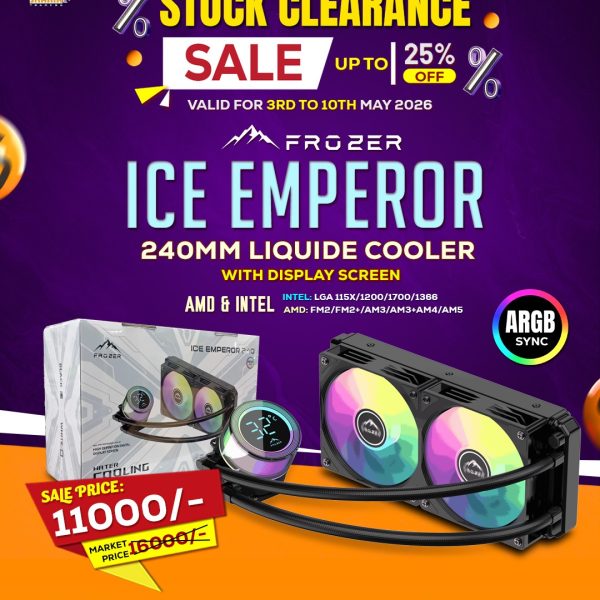 Frozer Ice Emperor Black ARGB 240MM Liquid Cooler