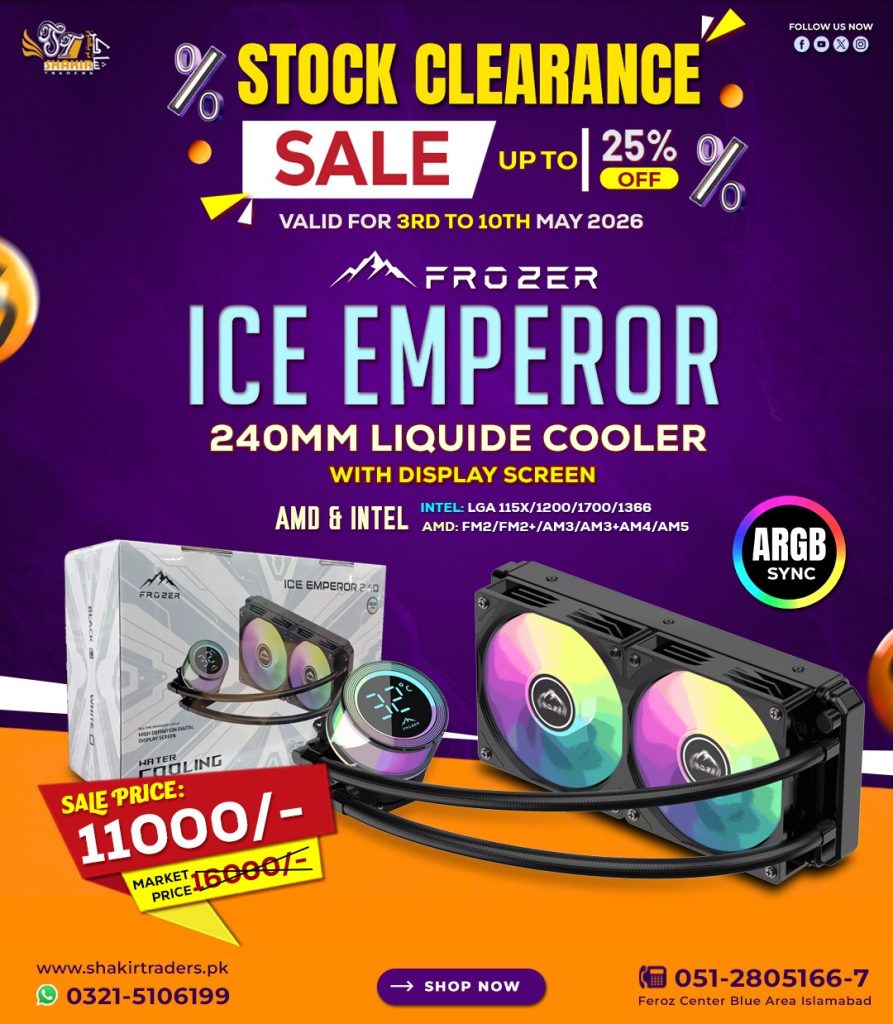 Frozer Ice Emperor Black ARGB 240MM Liquid Cooler