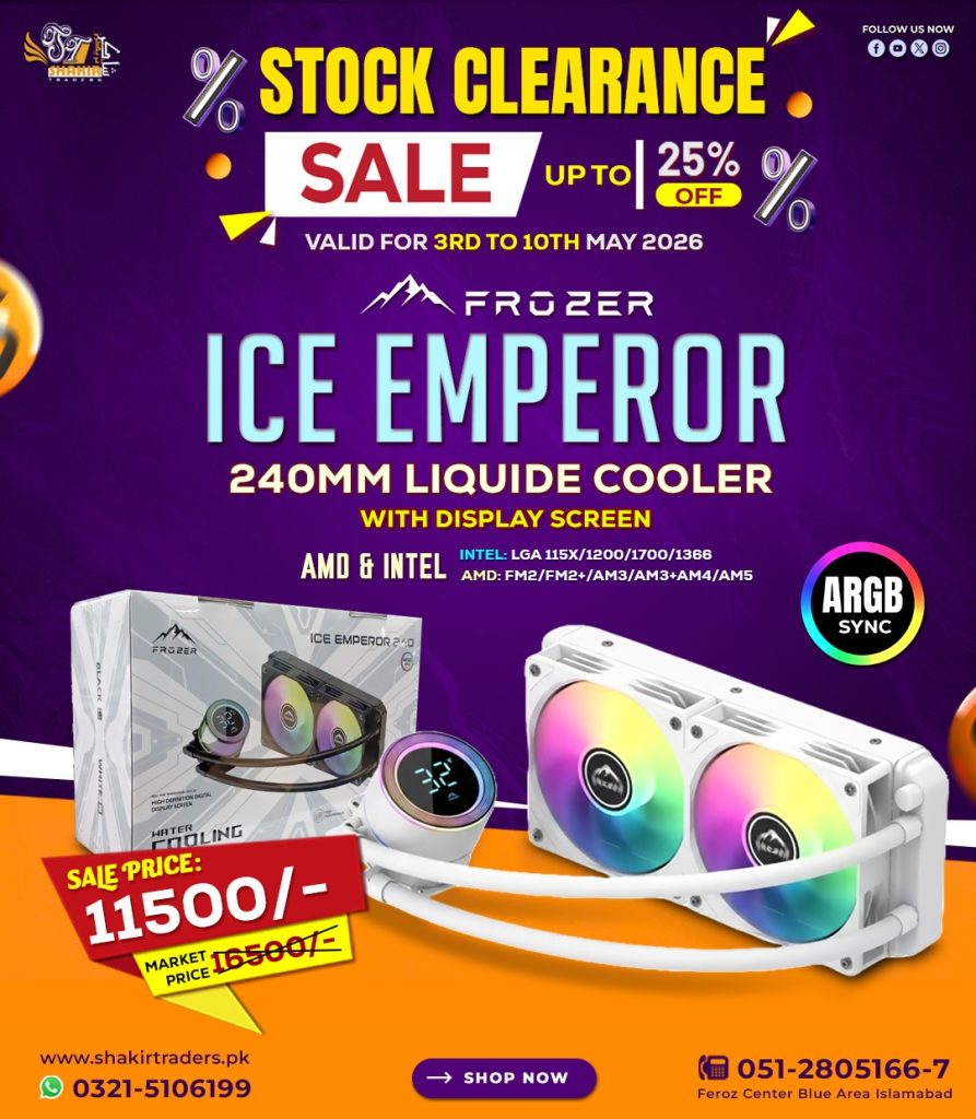 Frozer Ice Emperor White ARGB 240MM Liquid Cooler