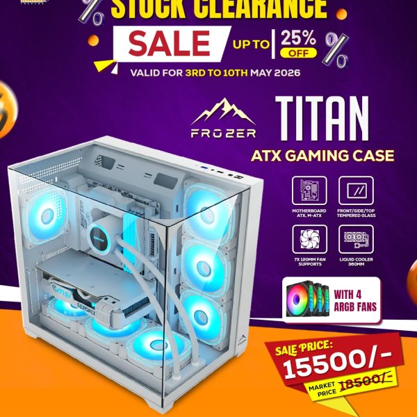 Frozer Titan White ATX Gaming Case
