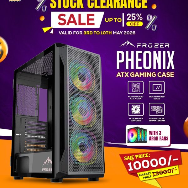 Frozer Pheonix Black ATX Gaming Case