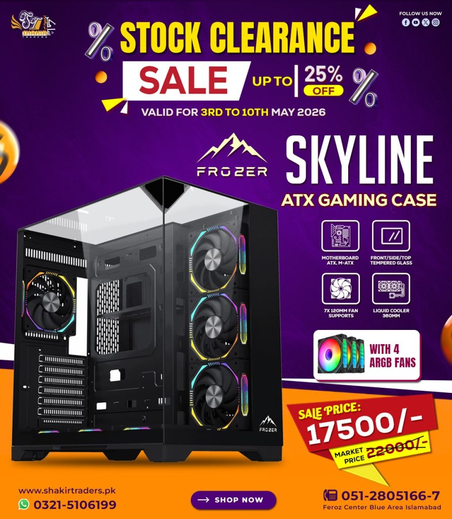 Frozer Skyline Black ATX Gaming Case