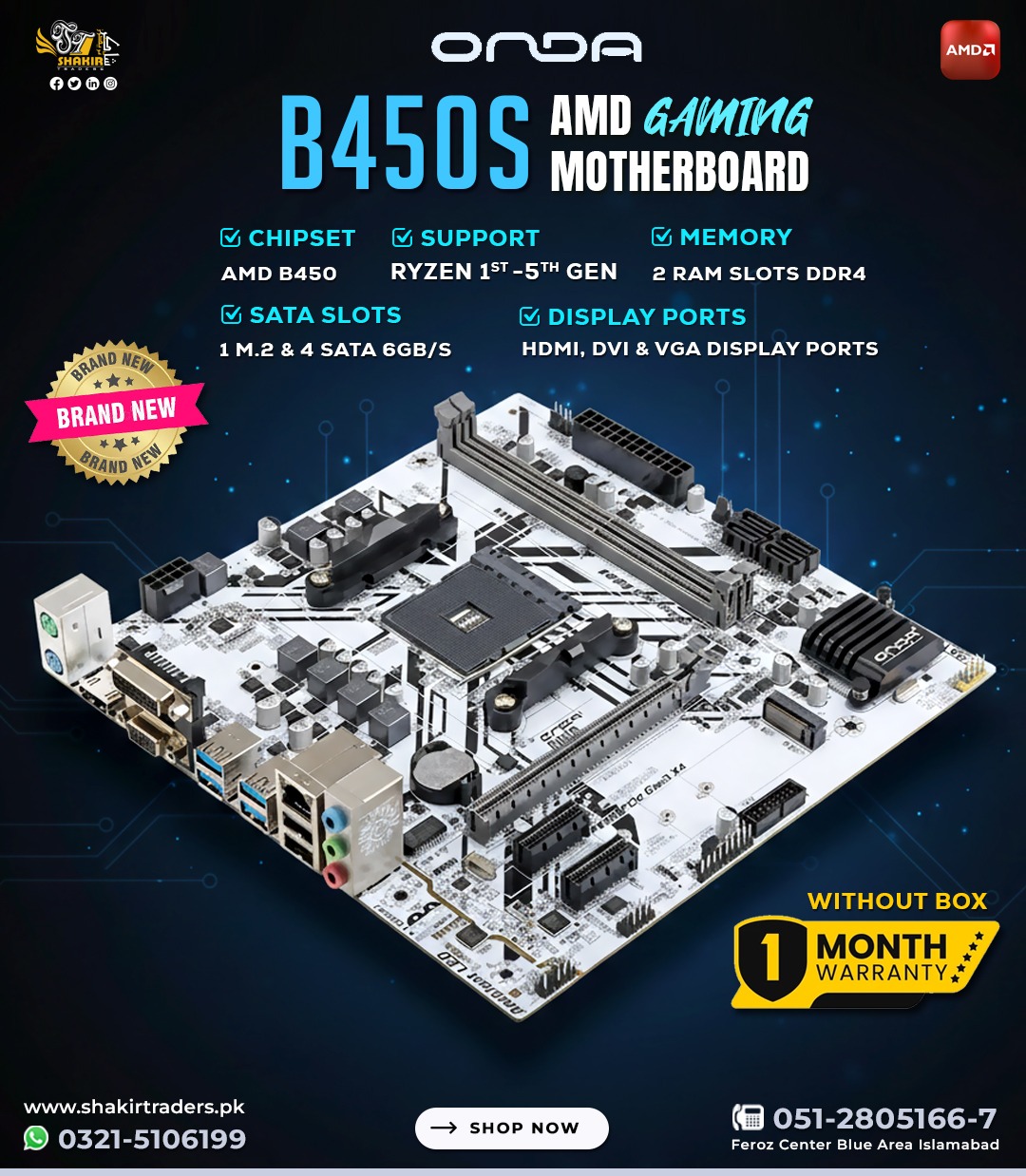 Onda B450S Gaming Motherboard