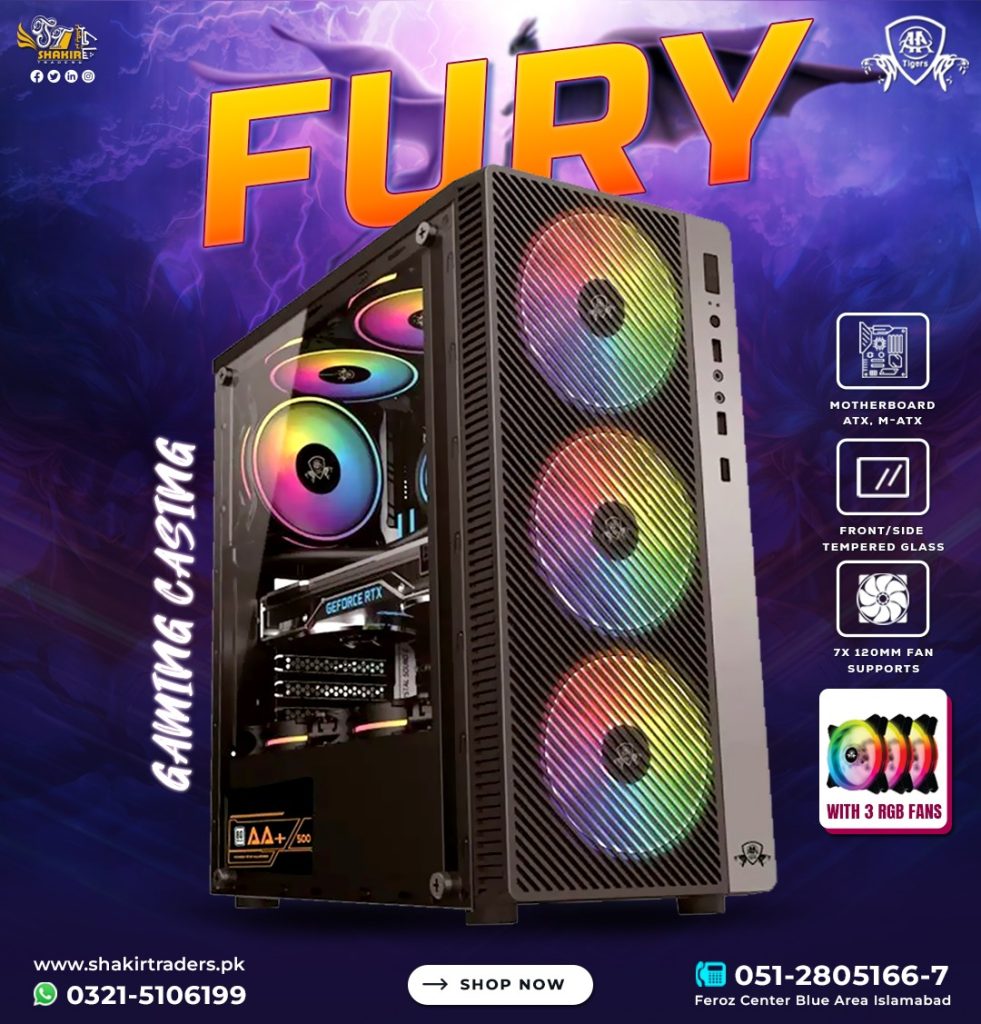 AA Tiger Fury Gaming Case