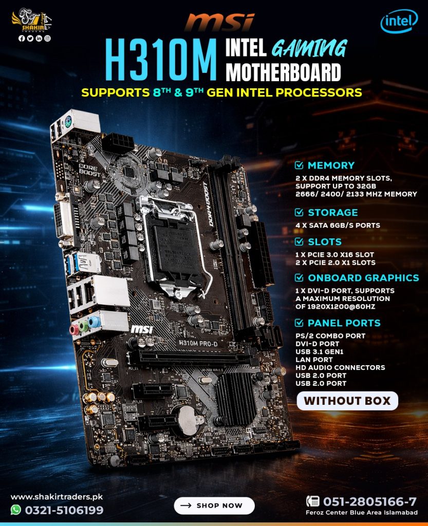 MSI H310M Gaming Motherboard