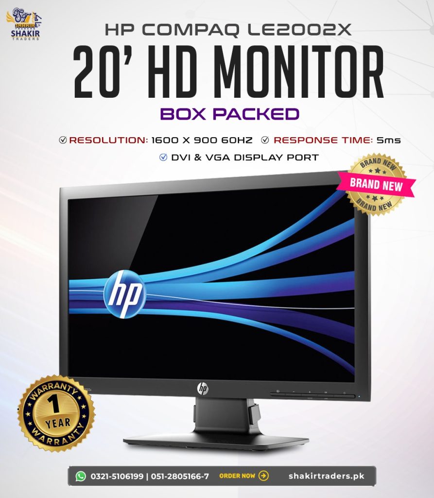 HP Compaq LE2002X 20" HD Monitor