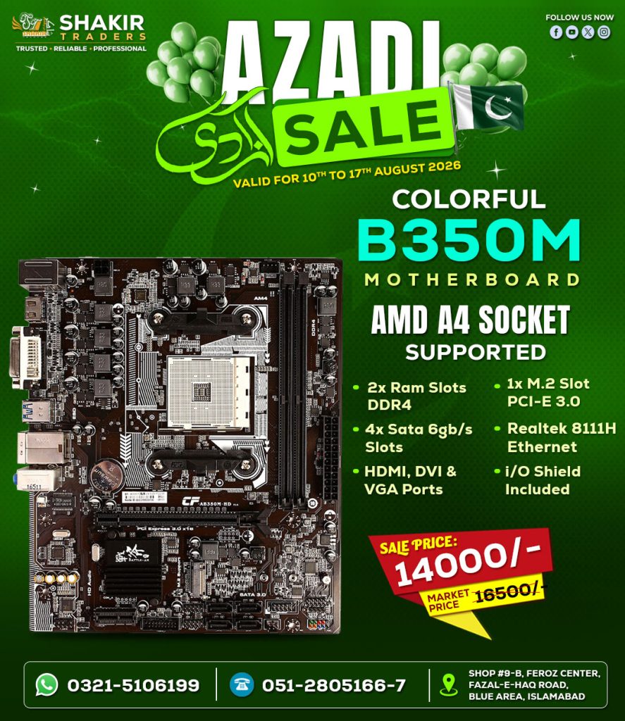 Colorful AB350M Motherboard (Used)