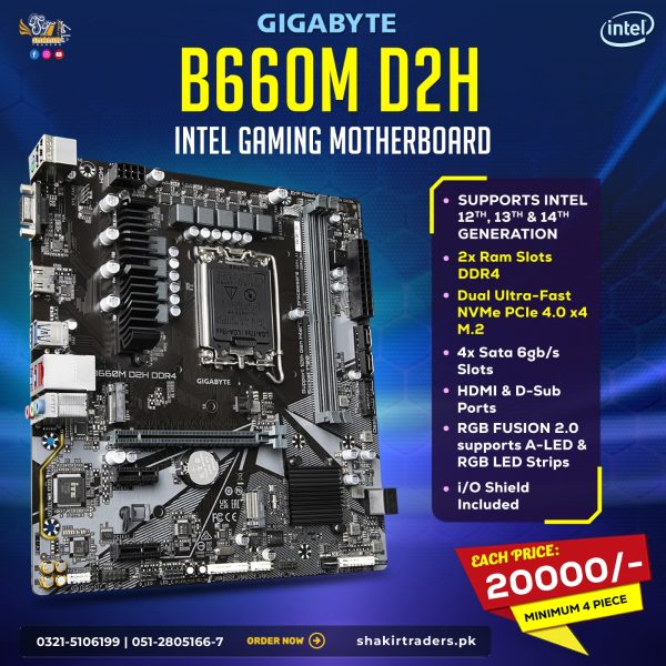 Gigabyte B660 D2H Motherboard