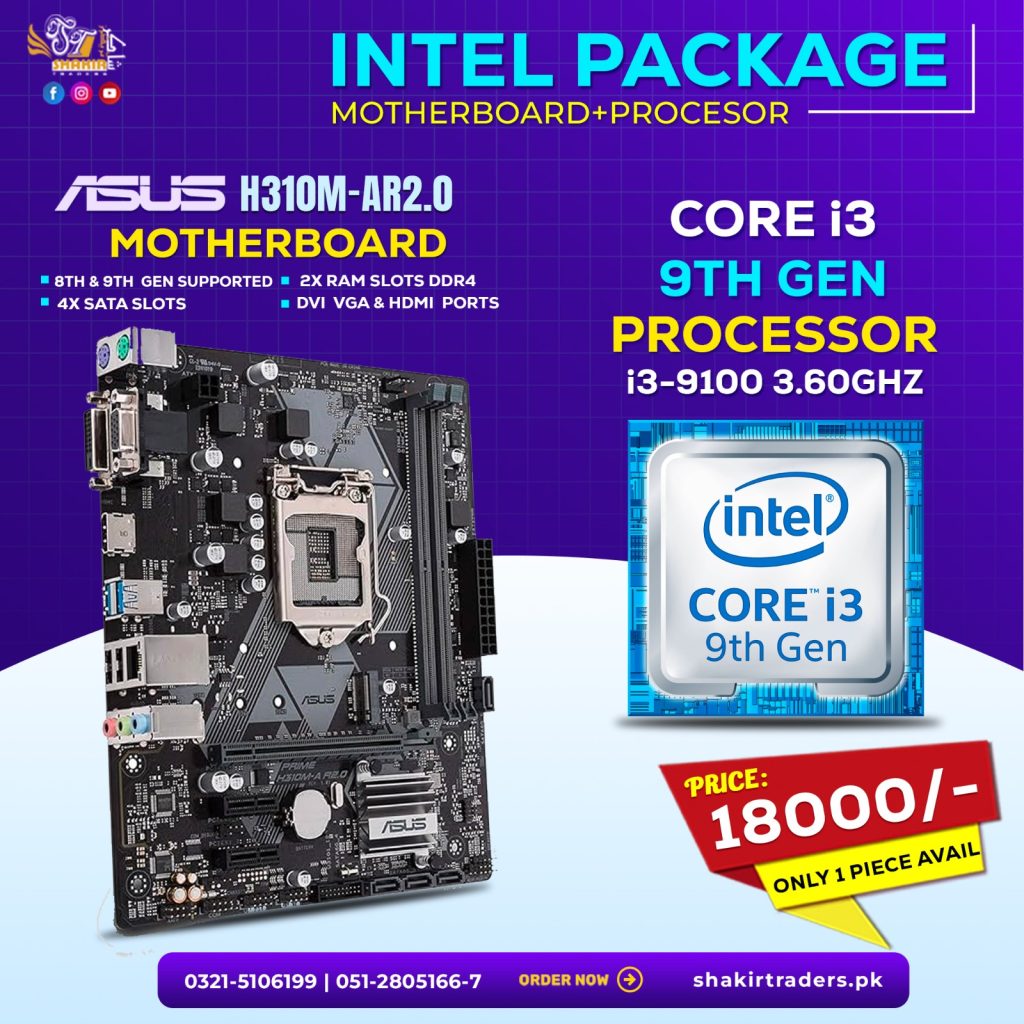 Asus H310M-AR2.0 with i3 9th Gen Processor