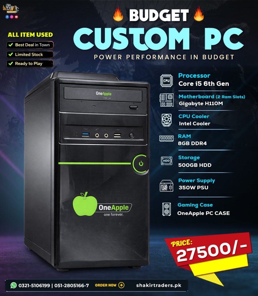 Non Branded PC with Core i5 6th Gen