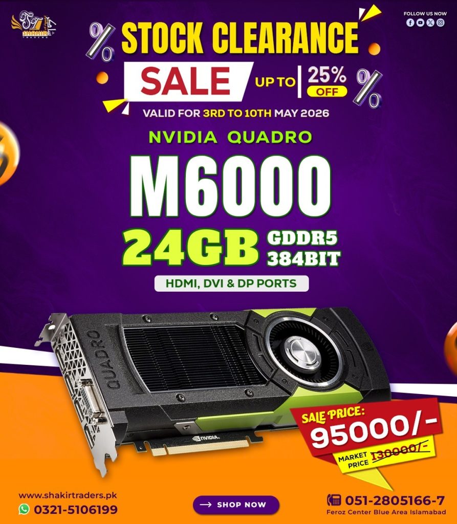 Nvidia Quadro M6000 24GB (Used)