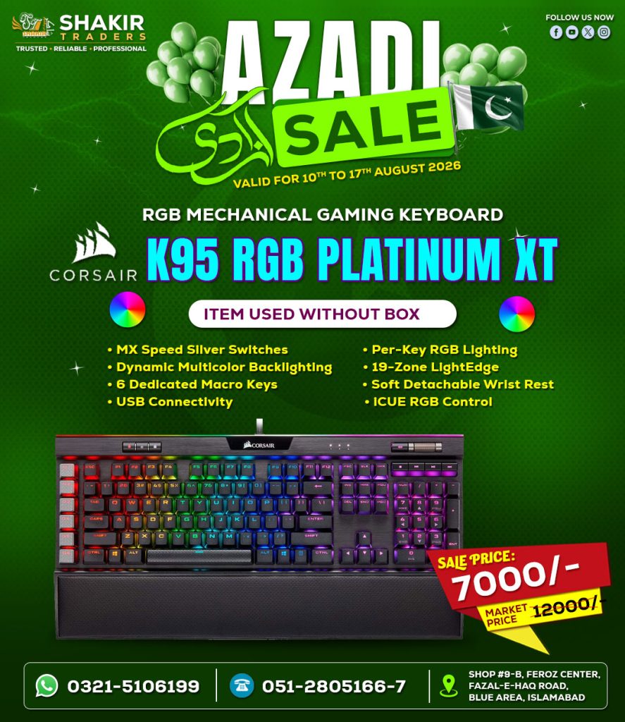 Corsair K95 Platinum XT Gaming Mechanical Keyboard