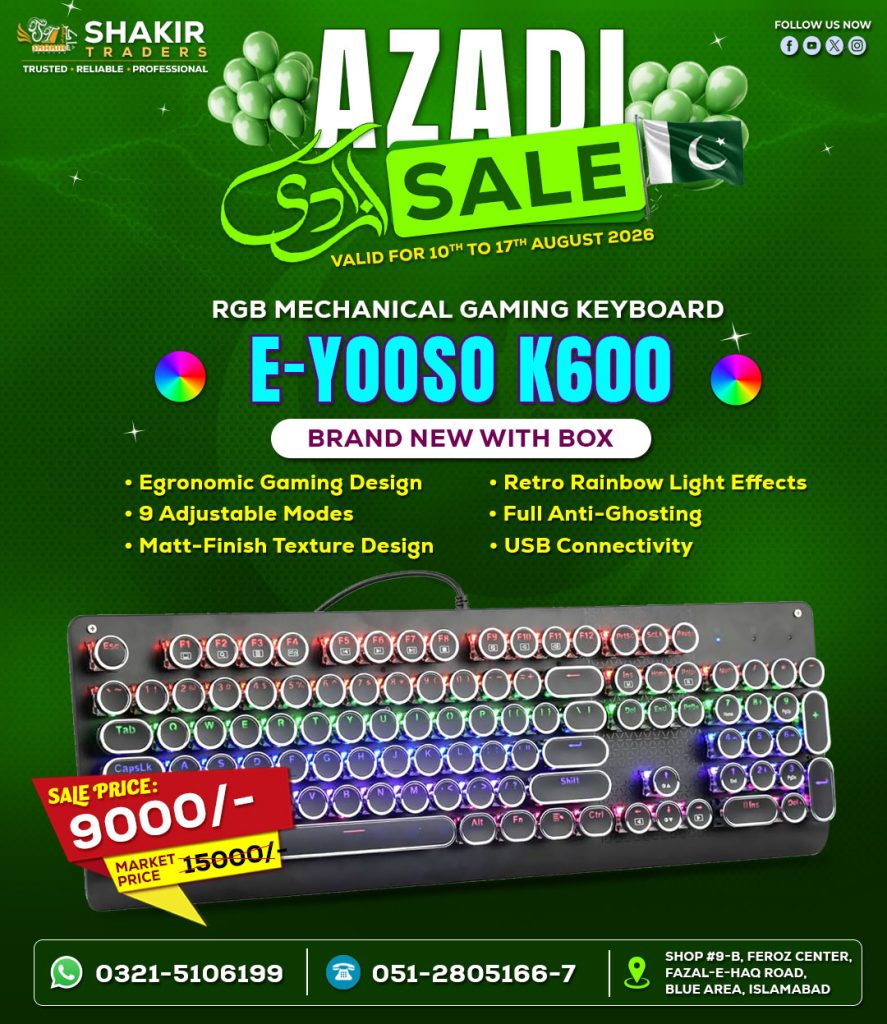 Eyooso K600 Gaming Mechanical Keyboard
