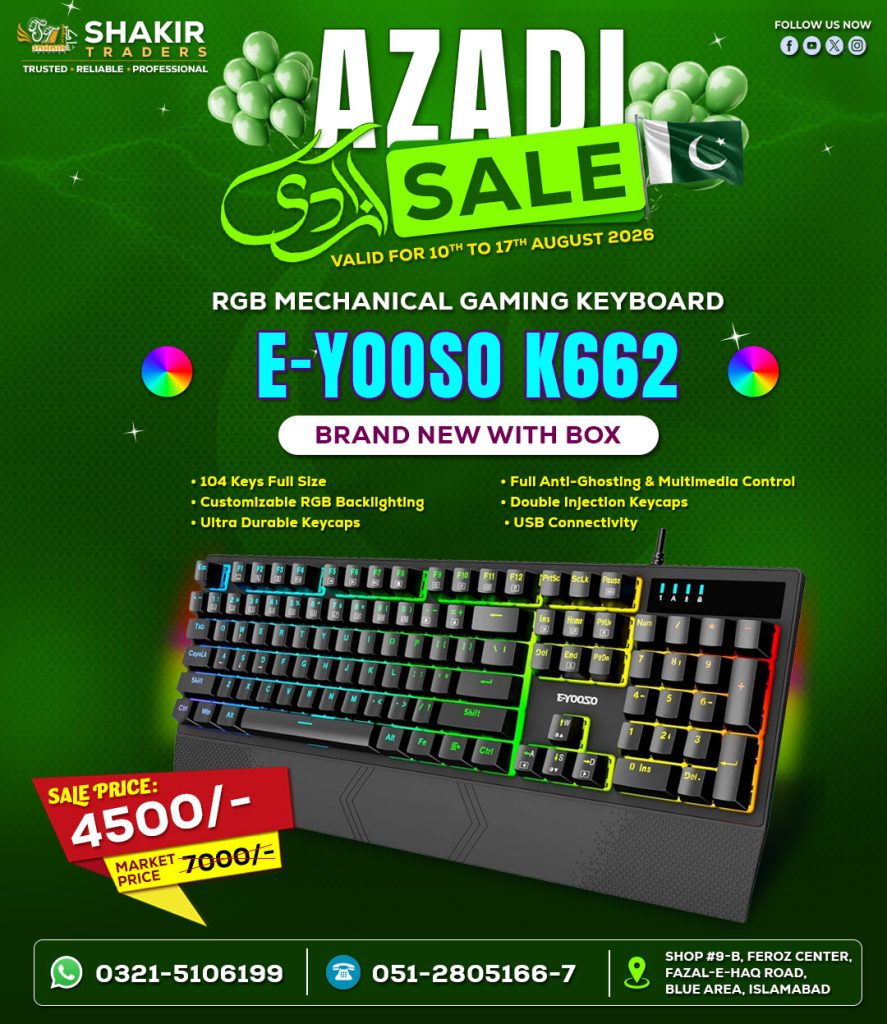 Eyooso K662 Gaming Mechanical Keyboard
