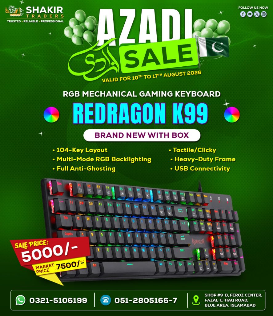 Redragon K99 Square Key Gaming Mechanical Keyboard