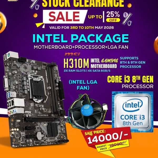 MSI H310 with i3 8th Gen Processor