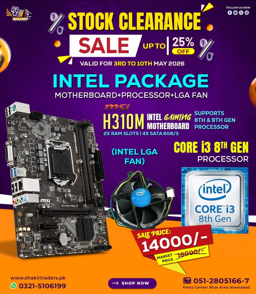 MSI H310 with i3 8th Gen Processor