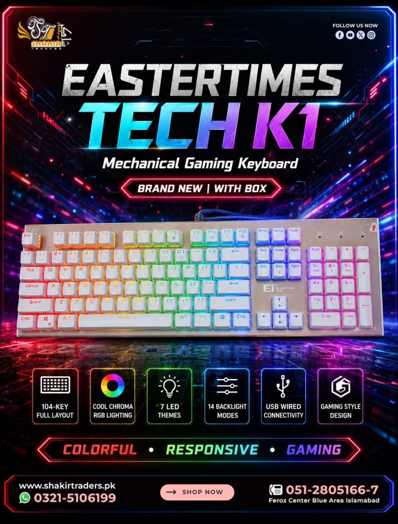 Estertimes Tech K1 Mechanical Gaming Keyboard