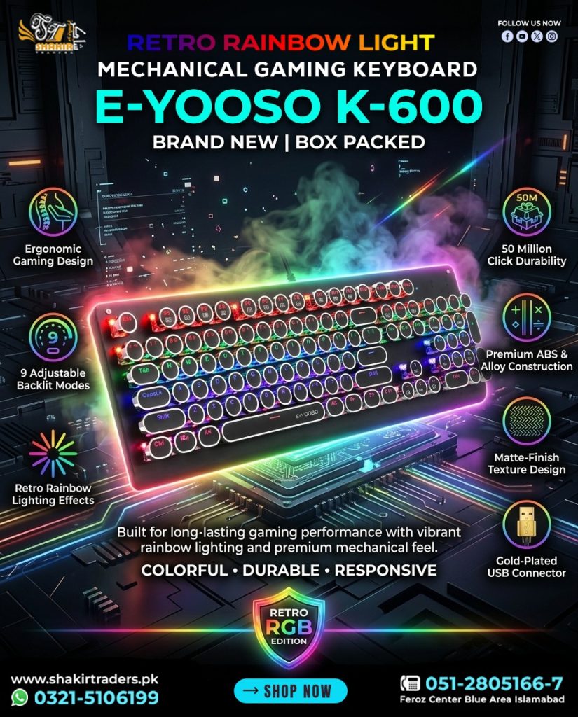 Eyooso K600 Gaming Mechanical Keyboard