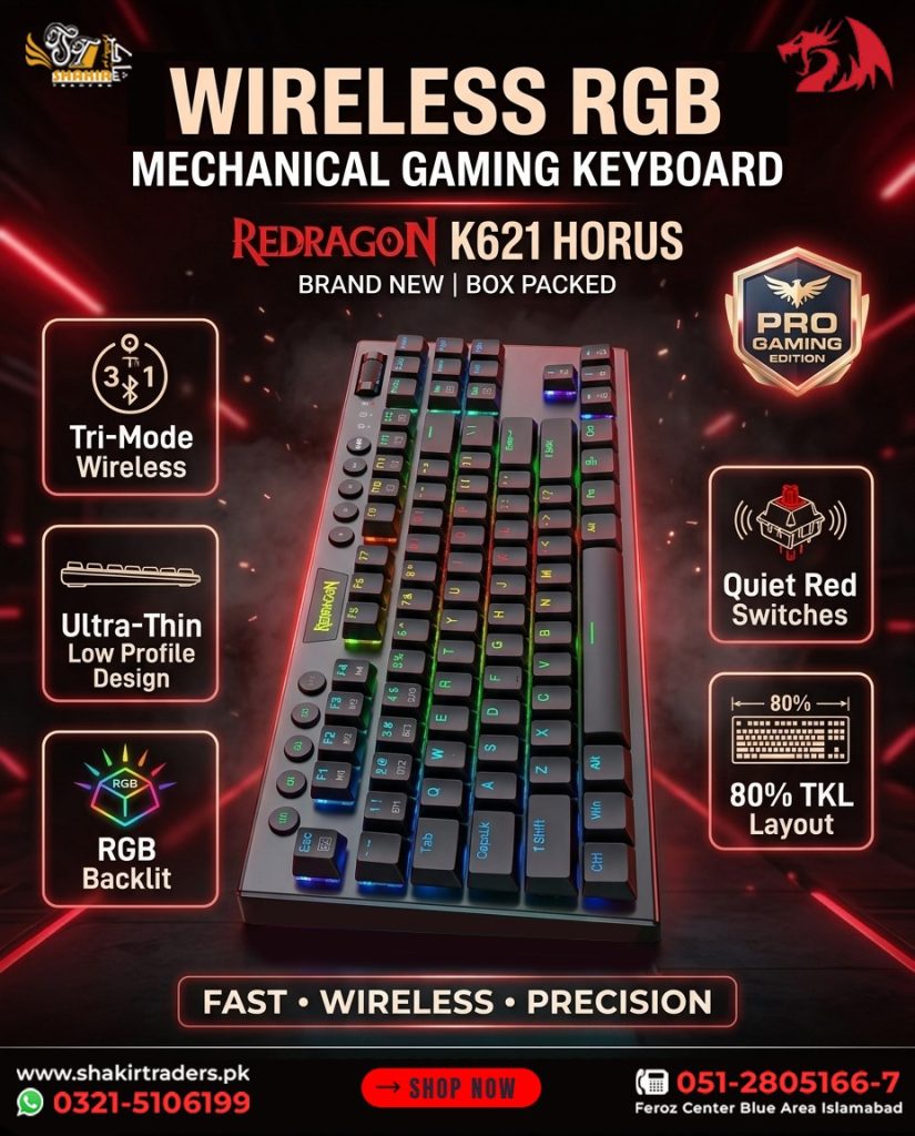 Redragon K621 Horus Gaming Mechanical Keyboard