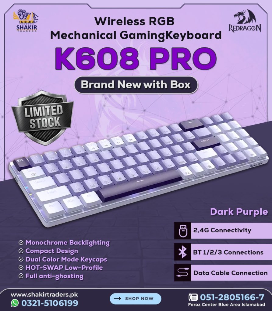 Redragon K608 Pro Gaming Mechanical Keyboard