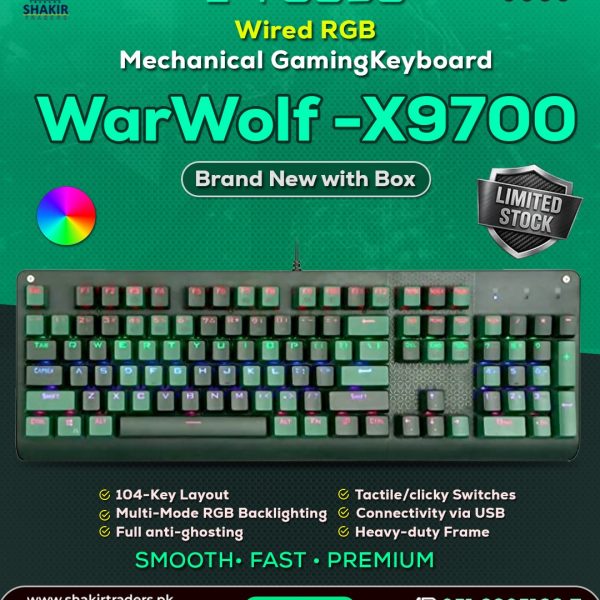 Eyooso WarWolf X9700 Gaming Mechanical Keyboard