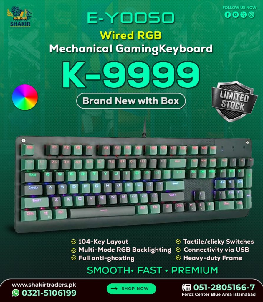 Eyooso K9999 Gaming Mechanical Keyboard