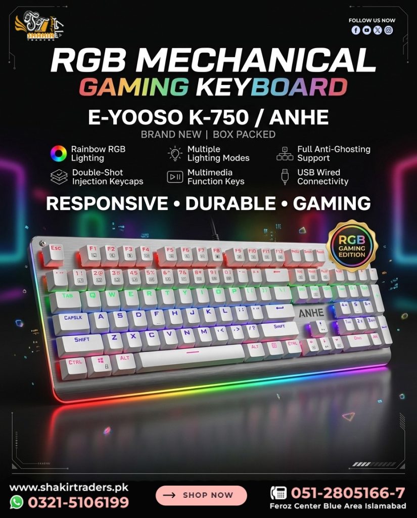Eyooso K750 Gaming Mechanical Keyboard