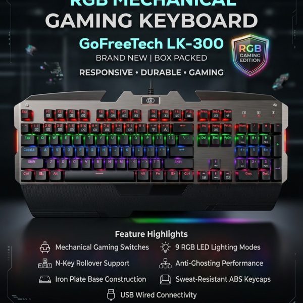GoFreeTech LK300 Gaming Mechanical Keyboard