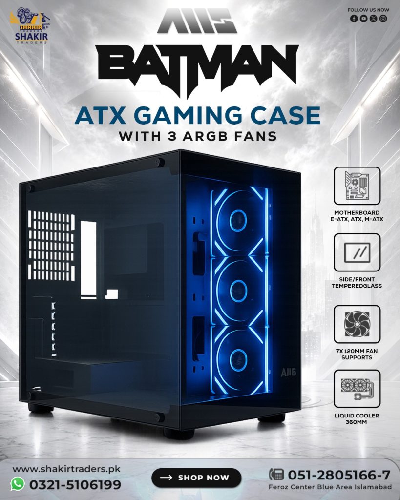 AMS Batman ATX ARGB Gaming Case