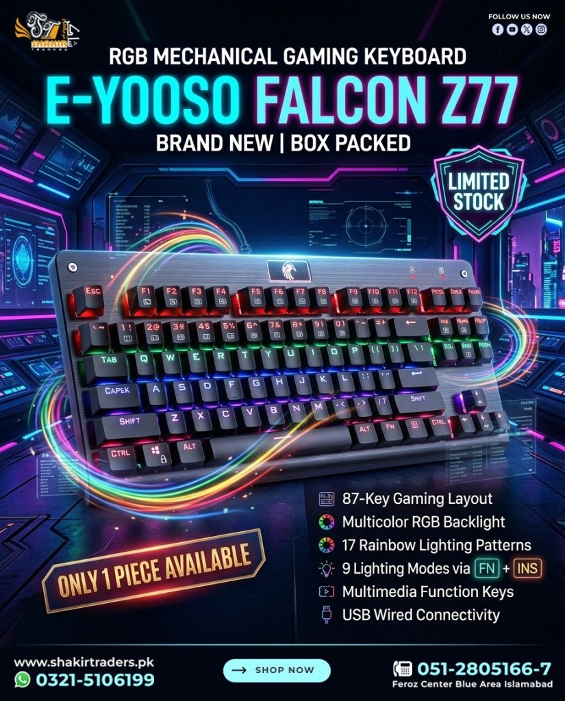 Eyooso Z77 Falcon Gaming Mechanical Keyboard