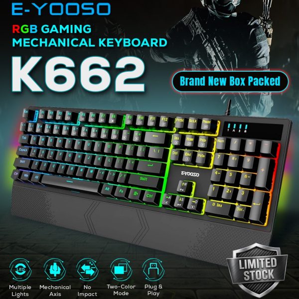 Eyooso K662 Gaming Mechanical Keyboard