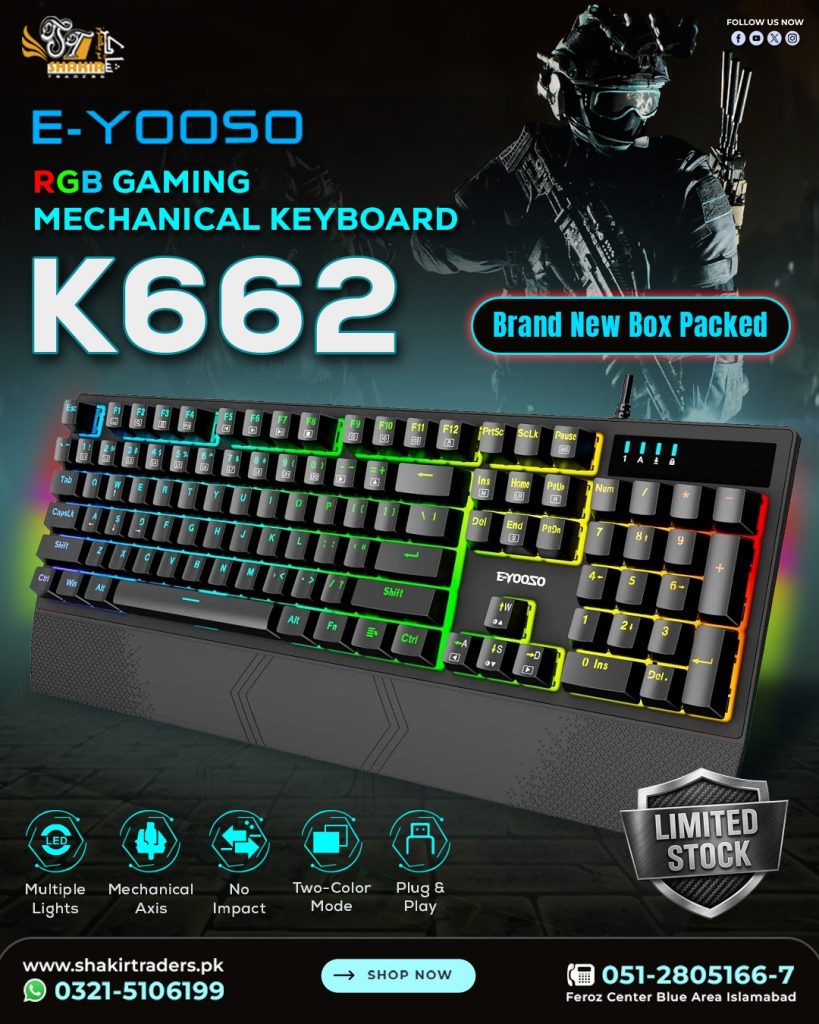 Eyooso K662 Gaming Mechanical Keyboard