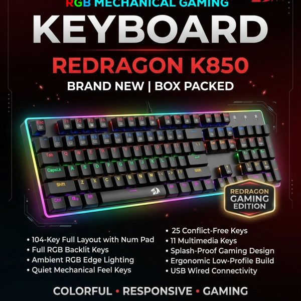 Redragon K850 Gaming Mechanical Keyboard