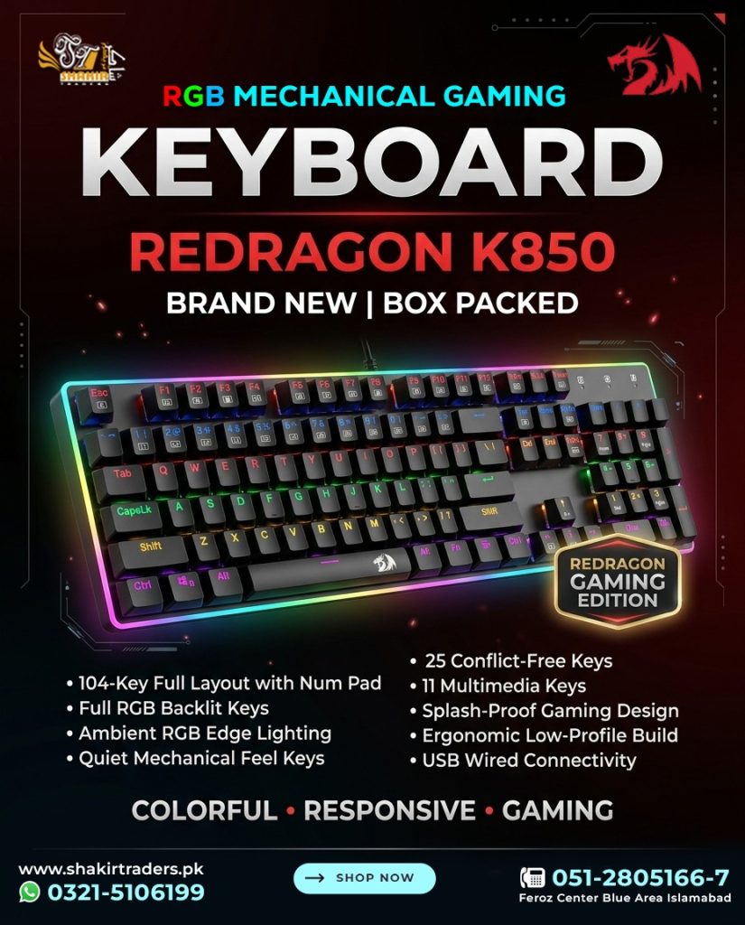 Redragon K850 Gaming Mechanical Keyboard
