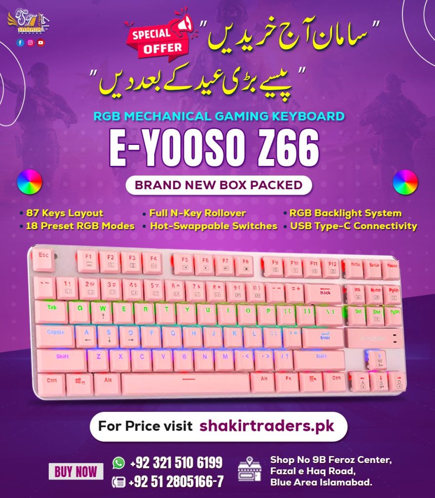 Eyooso Z66 Mechanical Gaming Keyboard