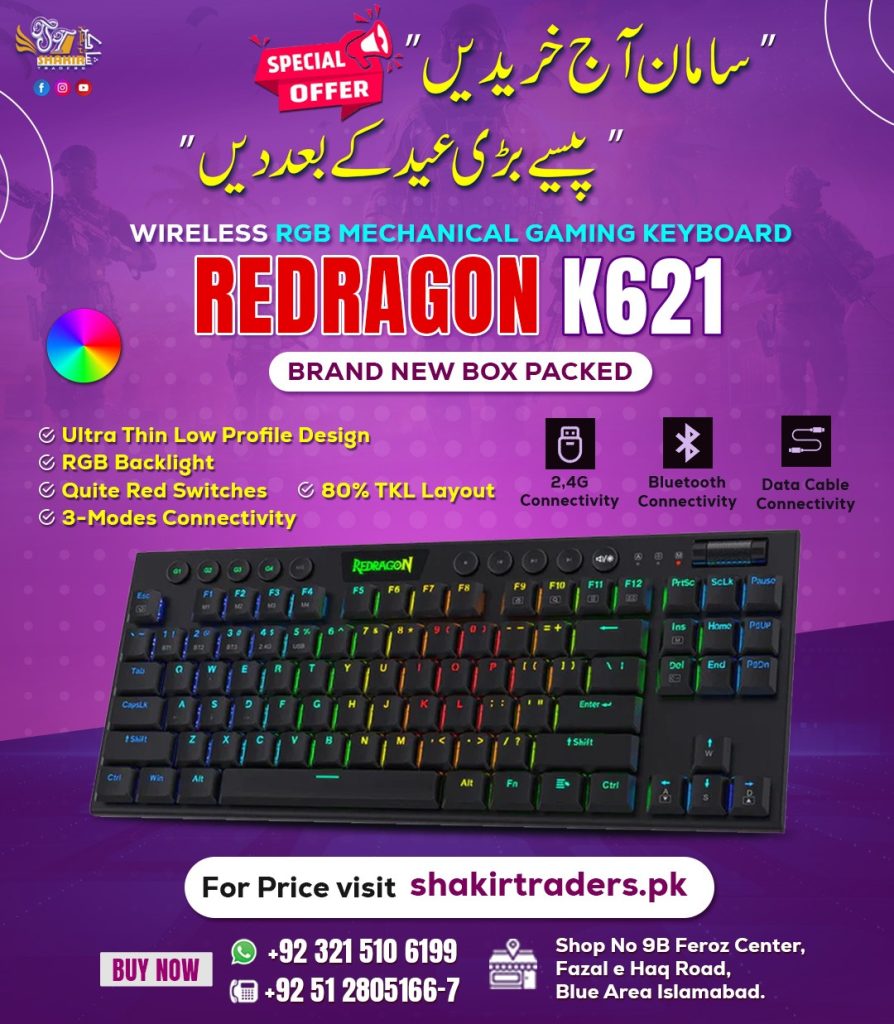 Redragon K621 Horus Gaming Mechanical Keyboard